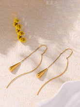 Brincos de borla gota d'água